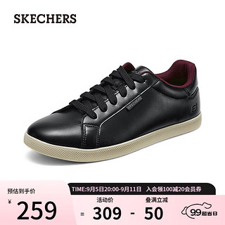 斯凯奇（Skechers）男子复古板鞋透气高回弹革面时尚百搭210741