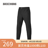 斯凯奇（Skechers）秋季男款防泼水经典百搭简约黑色P424M055 碳黑/0018 XL