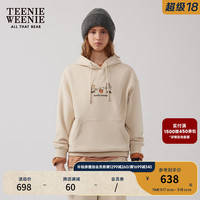 Teenie Weenie小熊女装连帽卫衣2024冬季新款美式帽衫休闲上衣外套