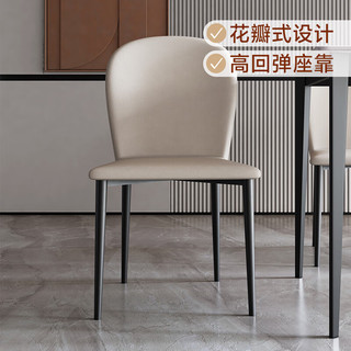 红苹果餐桌椅家用餐椅餐厅轻奢现代简约客厅靠背吃饭歺桌椅子R4065 餐椅2张-R4065-FW032