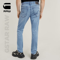 G-STAR RAW新复古回潮男士3310牛仔裤时尚弹力舒适11oz中腰修身长裤D25742 天蓝色调 （拍大1码） 3230