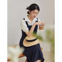 (只售背带裙)小个子复古连衣裙女夏季通勤背带裙
