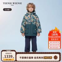 Teenie Weenie Kids小熊童装24冬新男童迷彩三合一可拆内胆羽绒服