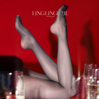 绫「凝脂™」3D微光款丝滑超薄无缝性感黑丝连裤袜女薄款自然裸感