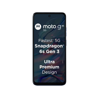 motorola 摩托罗拉 Moto G45 5G智能手机 moto g45手机 皮革背面 海外版 国际版 亮蓝色 128G