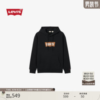 Levi's 24秋季男士宽松圆领连帽时尚卫衣 黑色 0018O-0002 S