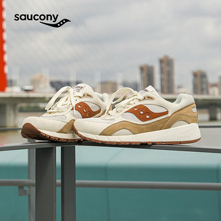 saucony 索康尼 SHADOW6000百搭运动休闲鞋男夏季复古男女运动鞋子 米粽6 39