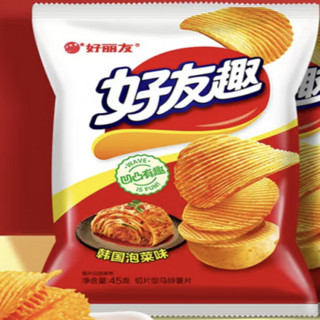 Orion 好丽友 好友趣薯片零食成人儿童休闲零食土豆片膨化食品小零食 韩国泡菜味45g