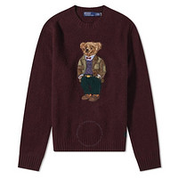 Polo By Ralph Lauren Heritage Bear 男士毛衣 暗红色