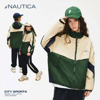 NAUTICA诺帝卡童装男童女童夹克外套运动户外春秋季儿童美式复古 墨绿/咖啡 150cm