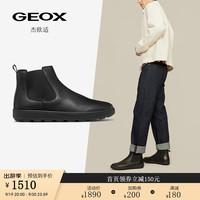 GEOX杰欧适男鞋2024秋季舒适切尔西靴SPHERICA ECUB-1 U46GPB 黑色C9999（单里） 42