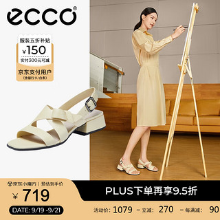 ecco 爱步 塑雅方头系列 女士高跟凉鞋 291363