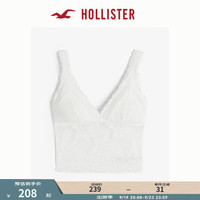HOLLISTER24秋季新款辣妹法式三角杯蕾丝胸衣背心 女 KI338-4005