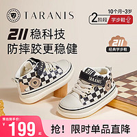 TARANIS 泰兰尼斯 211 学步鞋防踢机能鞋子 黑/格纹（秋季纤）