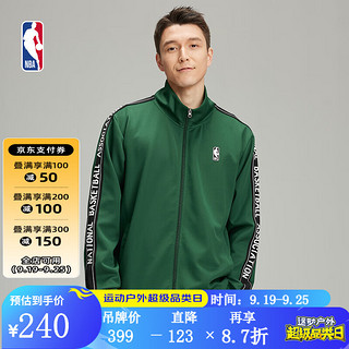 NBA 球队文化系列春季联盟字母织带篮球训练套装长裤黑色/绿色 联盟/绿色外套 L