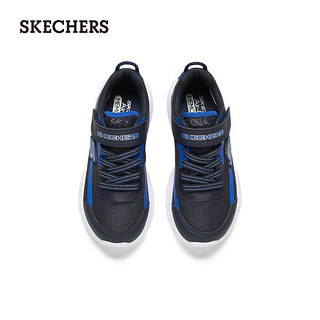 斯凯奇（Skechers）运动鞋子休闲网布透气舒适百搭时尚403778L 海军蓝色/蓝色/NVBL 30码