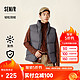 Semir 森马 轻松羽绒|森马羽绒马甲男2024冬发热三防外套纯色面包服百搭 深灰20902 175/92A/L