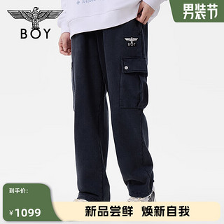 BOY LONDON24男女同款长裤休闲百搭直筒宽松灰色工装裤N15042 灰色 XS