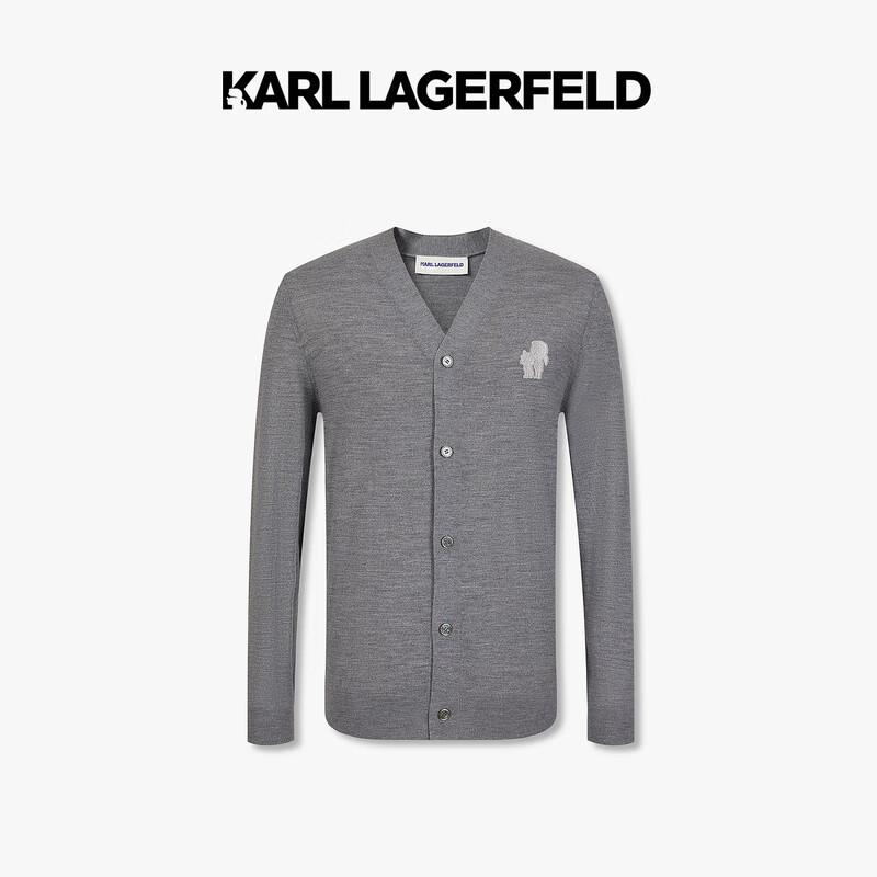Karl Lagerfeld卡尔·拉格斐2024秋季新款开襟薄羊毛衫老佛爷1K1D50201953