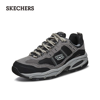 斯凯奇（SKECHERS）厚底老爹鞋潮流休闲鞋户外运动鞋51241 木炭色/黑色/CCBK 43 