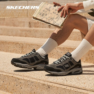 斯凯奇（SKECHERS）厚底老爹鞋潮流休闲鞋户外运动鞋51241 木炭色/黑色/CCBK 43 