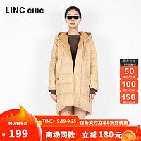 LINC Chic 金羽杰 女中长款立领轻薄羽绒服 Y21306006