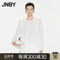 JNBY江南布衣【商场同款】24秋冬新品衬衫宽松圆领气质OL风通勤简约5O8215950
