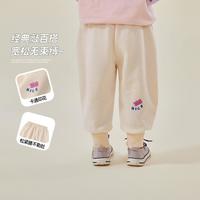 嘟嘟家 DUDUJIA【纯色百搭】女童运动裤春装儿童裤子春秋洋气女宝卫裤宝宝休闲裤