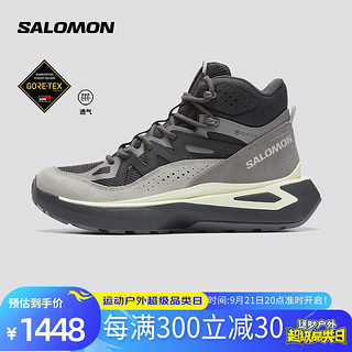 salomon 萨洛蒙 男女款 户外运动舒适透气中帮徒步登山鞋 ODYSSEY ELMT MID GTX 墨黑色 474372 4 (36 2/3)