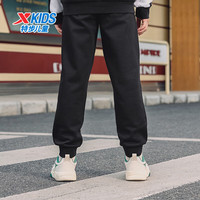 XTEP特步童装儿童针织长裤一体轻量蓬松摇粒绒密热绒科技保暖锁温针织长裤