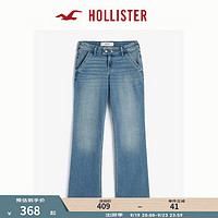 HOLLISTER24秋季复古弹力浅色水洗微喇叭牛仔裤女 KI355-4541 浅色水洗 160/60A 00标准版