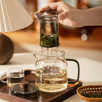 摩登主妇玻璃泡茶壶2024家用花茶壶耐高温茶杯大容量茶具套装