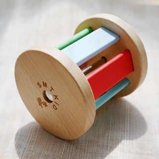 SMTKID实木绕珠益智玩具低幼宝宝版专注力精细动作教具 五颗绕珠