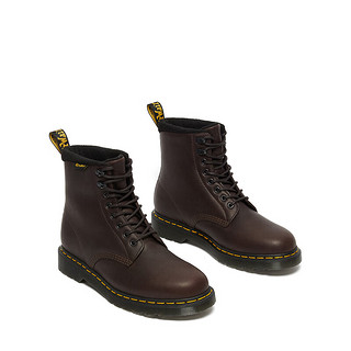 Dr.Martens 马丁（DR.MARTENS）1460 Pascal男女秋雪地靴保暖薄绒女工装风马丁靴 深棕色 38