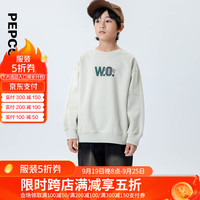 小猪班纳童装2024秋装儿童卫衣中大童男童套头衫男孩上衣秋季 象牙白 120cm