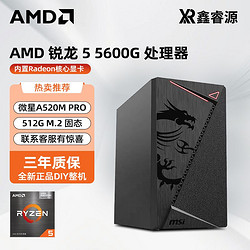 AMD DIY台式主机（R5-5600G、8GB、256GB）