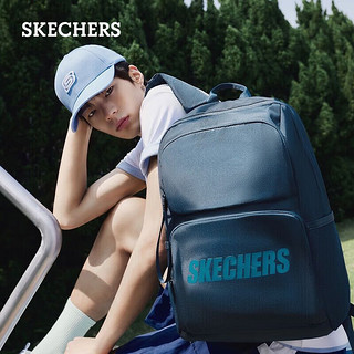 SKECHERS 斯凯奇 双肩包大容量2024年大学生男女轻便运动背包L320U196