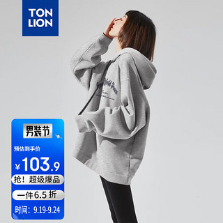 TONLION 唐狮 女前胸图案连帽卫衣 100132629334