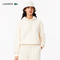 法国拉科斯特 LACOSTE女装24秋季时尚百搭棉质舒适连帽卫衣|SF2673 XFJ/奶油白 36 /160