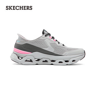 斯凯奇（Skechers）女鞋Slip ins闪穿鞋2024夏季休闲鞋轻质缓震舒适150510 灰色/粉红色/GYPK 40