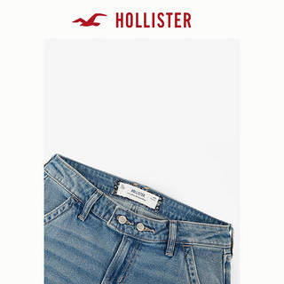 HOLLISTER24秋季复古弹力浅色水洗微喇叭牛仔裤女 KI355-4541 浅色水洗 165/74A 8标准版