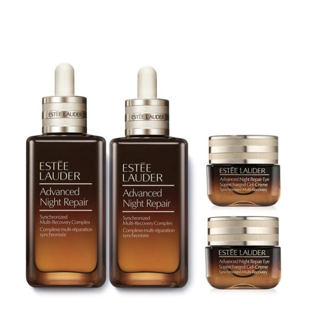 雅诗兰黛 小棕瓶特润精华露100ml*2+小棕瓶眼霜15ml*2