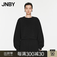 JNBY江南布衣24秋24秋卫衣轻户外圆领套头H型5O9414220 001/本黑 M