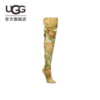 UGG x Collina Strada 秋季女士合作款休闲时尚褶皱长筒袜1171090 GRNF 1双 S/M