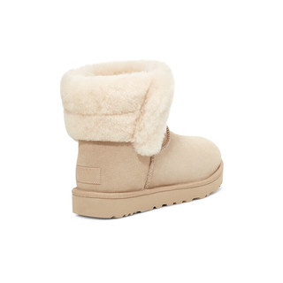 UGG 女士舒适时尚纯色保暖毛茸款迷你短靴休闲雪地靴 1153512