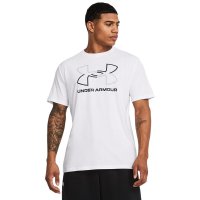 安德玛 UNDERARMOUR)春夏Foundation男子训练运动短袖T恤1382915 白色100 L