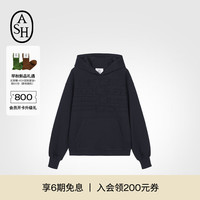 艾熙 ASH女装2024秋季EXCELSIOR(HOODIES)连帽卫衣女百搭宽松长袖外套 深藏青 A40