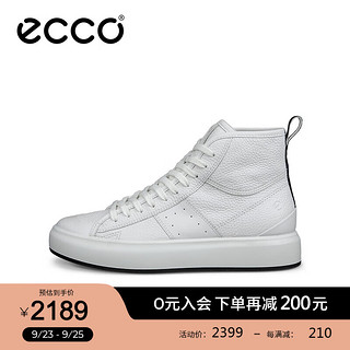 爱步（ECCO）板鞋女 2024年秋季百搭简约时尚休闲鞋运动鞋 街头ACE856803 白色85680350874 40