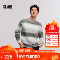 森马（Semir）[商场同款]毛衫男2024冬季新款松弛感渐变针织衫情侣毛衣