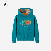 NIKE 耐克 童装男女童Jordan保暖连帽套头卫衣 翡翠绿 110(4)